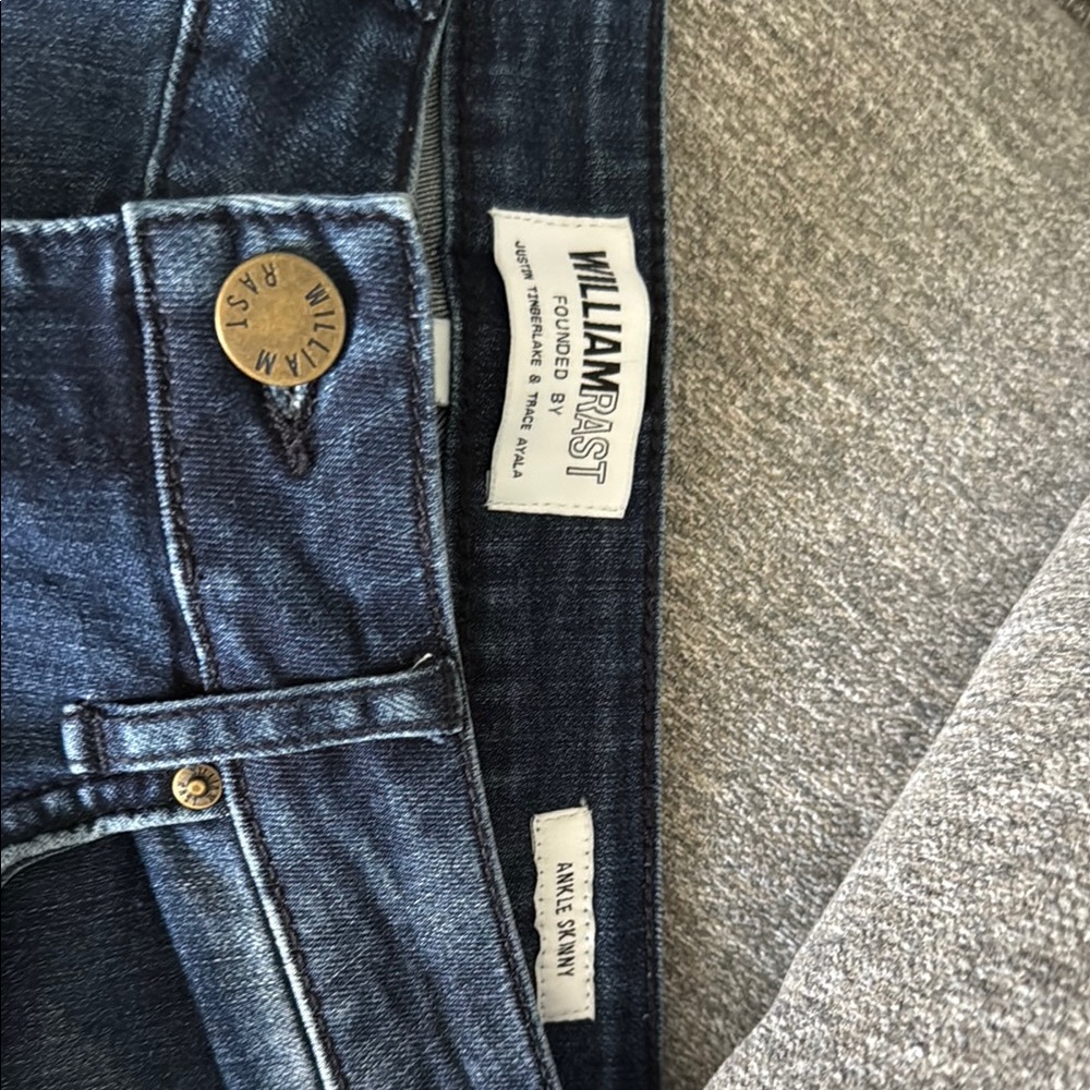William Rast Dark Blue Ankle & Cropped Jeans